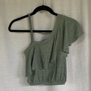 Olive Green Ginger G Crop Top
